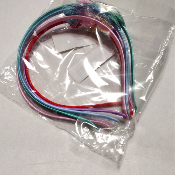 5pcs/set Children's Colorful Headband, Transparent PVC Hair Band, Cute & Lovely - Picture 4 of 4